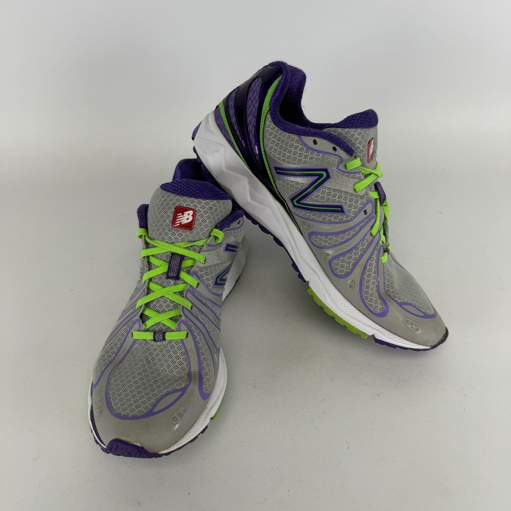 New Balance 890v3 Running Shoes Grey Purple Green W890SP3 Womens 10.5 Narrow
